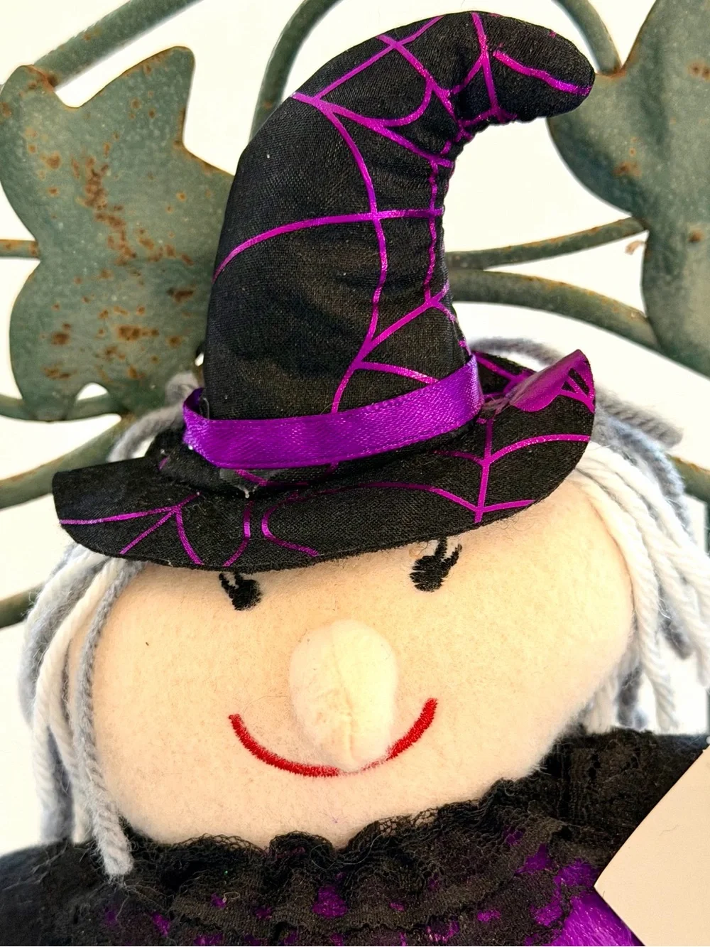 Kirkland’s Home Purple & Black Witch Plush Doll